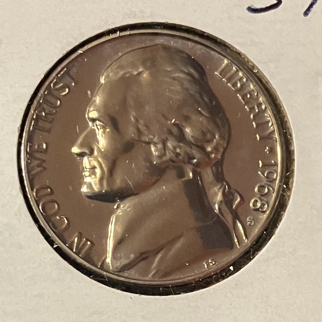 1968-S proof Jefferson nickel